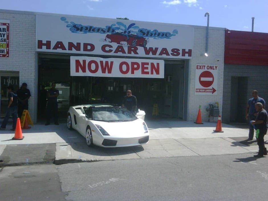 The Splash N Shine Hand Car Wash shop at 1901 Danforth Avenue, Toronto